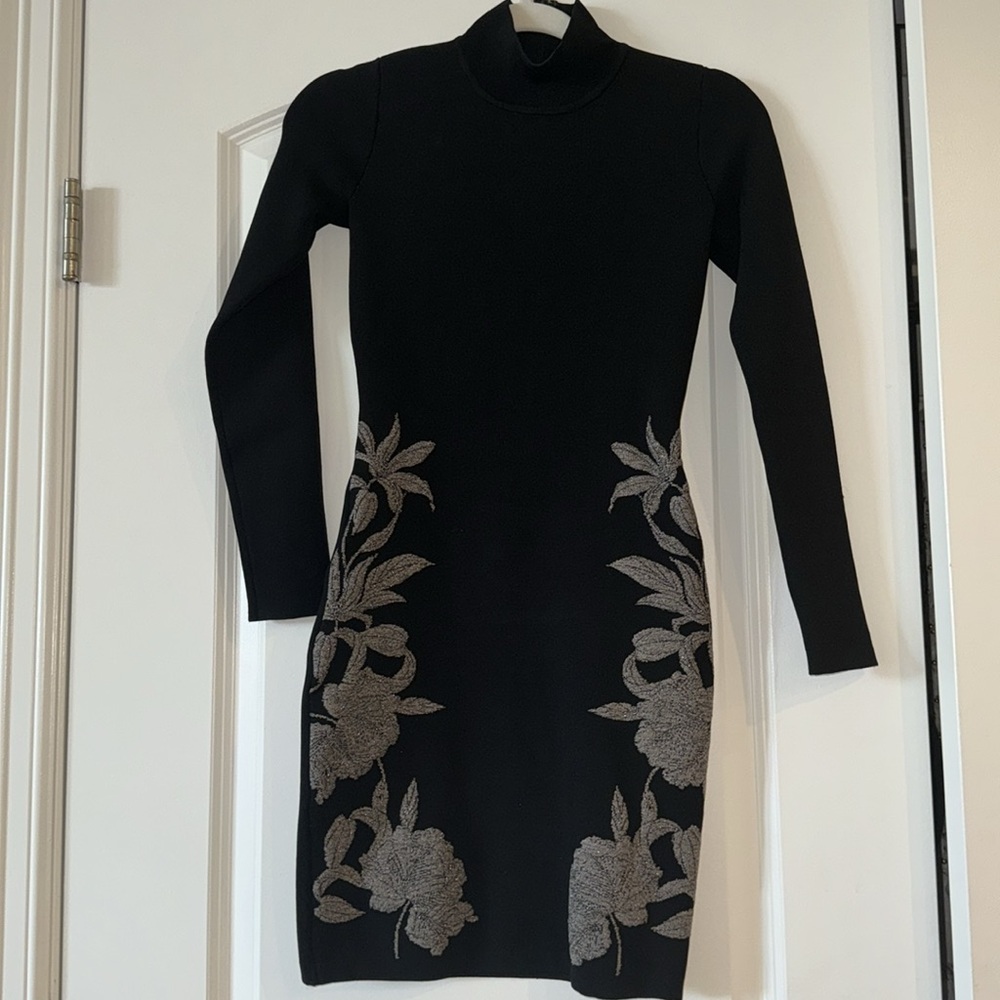 Marciano Turtleneck Long Sleeve Mini Dress - Picture 3 of 6